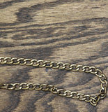 Fashion Heavy Curb Cuban Chain Link Necklace Matte Gold 16" + 3"