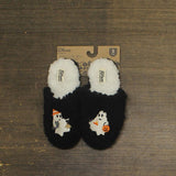 Dluxe By Dearfoams Womens Ghost Slide Sherpa Lined Slippers 91083665 Black S