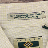 Joseph Abboud Mens Egyptian Combed Cotton Woven Dress Shirt Brown 17 34/35