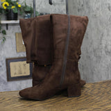 Michael Michael Kors Womens Suede Braden Riding Boots 40F2BNMBES Mocha Brown 5M
