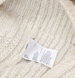 Alfani Womens Lurex Knit Acrylic Sweater Turtleneck Stone Off White XL