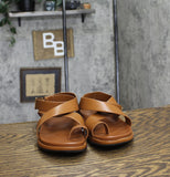 Universal Thread Womens Matilda Ankle Wrap Toe Ring Sandals Cognac Brown 10M