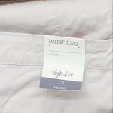 Style & Co Womens Wide Leg Khaki Workman's Pants 100110359