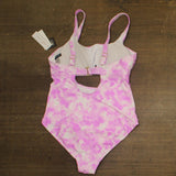 Salt + Cove Cutout One-Piece Swimsuit with Adjustable Straps Pink Multi 0X