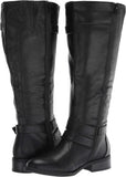 White Mountain Loyal Tall Shaft Wide Calf Boots Wide Calf Shoes Black 6.5M-WC