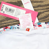 Xhilaration Juniors Side Tab Hipster Bikini Bottom AFS66B White Floral M