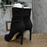 Nine West Women's Teoy 08 Dress Booties Boots WNTEOY8 Black Suede 8.5M