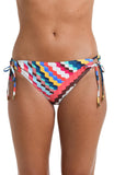 La Blanca Side Tie Hipster Bikini Bottom 19477059628 Multi White 10