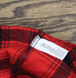 Wondershop Womens Plaid Flannel Long Sleeve Pajama Shirt Holiday Red / Black XL