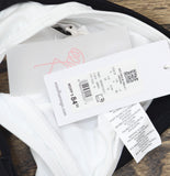Mimi Flamingo Layered Slimming Triangle Swim Bra Top 900051012 Black / White 6
