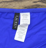 Lauren Ralph Lauren Beach Club Solid Hipster Bottoms Swim Bikini Royal Blue 14
