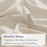 Swift Home Ultra-Soft Brushed Microfiber 6-Piece Sheet Set Cream Off White Queen
