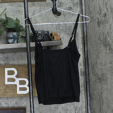 State Of Day Womens Fluid-Knit Pajama Cami Top 100189719MS Black XS