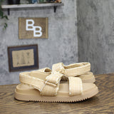 A New Day Tilly Raffia Platform Footbed Sandals 92611752 Tan Brown 6.5M