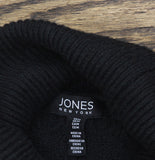 Jones New York Cable Turtleneck Sweater with Long Sleeves Adriadic Black M
