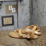 Universal Thread Womens Sol Toe Loop Ankle Strap Sandals 92609426 Tan Brown 6M