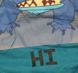 Disney Juniors Stitch Graphic Tunic T-Shirt Top Blue M