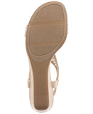 Style & Co Step N Flex Vacanzaa Wedge Sandals 10020541800 Cream Raffia Brown 8M