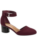 Style & Co. Womens Alinaa Two-Piece Dress Sandals Berry Microsuede Purple 8M