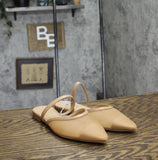 A New Day Womens Vienna Mesh Mule Flats 92245058 Beige Brown 7M