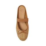 A New Day Ida Woven Raffia Mule Flats 94822385 Beige Brown 9.5M