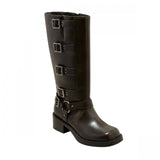 Wild Fable Womens Rebel Tall Moto Buckle Boots 90366583 Brown 7M