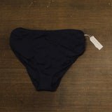 Anne Cole High-Waist Shirred Bikini Bottom Navy Blue 18W