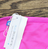 Bleu By Rod Beattie Womens Key Item Side-Shirred Bikini Bottoms Dahlia Pink 10