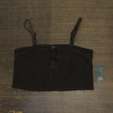 Wild Fable Womens Reworked Cropped Denim Tank Top 90632768 Brown M