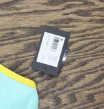 Kate Spade Womens Contrast-Trim Bralette Bikini Top Low Tide Blue S