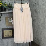 Future Collective Womens Mid Rise Crinkle Maxi Skirt 93253949 Peach Orange 2