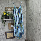 J. Valdi Womens Striped Jumpsuit Swim Cover Up J15175 Blue Multi L