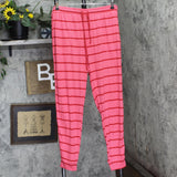 Gap Body Womens Knit 2-Pc Long-Sleeve Pajama Set Roseship Red Multi XL
