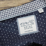 Esprit Womens Button Up Peplum Blouse Shirt Top 1667b8cf66e4c1 Blue / White 10