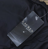 Lauren Ralph Lauren Club Solid Tie Front Underwire One-Piece Swimsuit Black 16