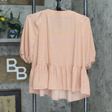 Lc Lauren Conrad Womens Cropped Ruffled Button Top WL23W025RP