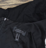 Adrianna Papell Womens Ponte Taffeta Drop Waist Flounce Dress Black 10