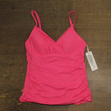 Anne Cole Womens Surplice Underwire Tankini Swim Top MYMT23301 Pink Glow 36C/38B