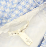 Aqua X Lisa Says Gah Womens Embroidered Check Maxi Dress IDO14814 Blue Multi XS