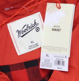 Woolrich X TGT Buffalo Check Lined Quilted Snap-Front Western Shacket Red XL