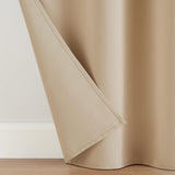 Eclipse Thermal Blackout Grommet Curtains (2 Panels) Beige Brown 42 in x 54 in