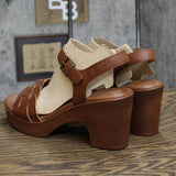 B.o.c. Women's Gigi Comfort Strap Heeled Sandals BC0012106 Brown 10M