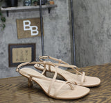 A New Day Womens Reggie Toe Thong Strappy Heels 92611233 Tan Brown 10M