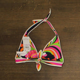 Trina Turk Womens Reversible Anniversary Stripe Bikini Swim Top Pink Multi 6