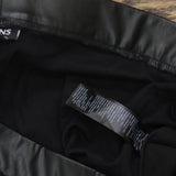 Evans Womens Plus Size Faux Leather Ponte Pants 217785 Black 24W