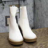 Universal Thread Jenna Platform Boots with Memory Foam Insole Off White 6M