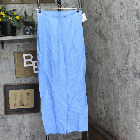 Anne Klein Womens High Rise Wide-Leg Pants 10895793 Adriatic Blue 2