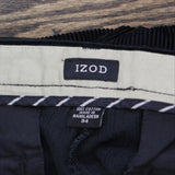 Izod Mens Corduroy Chino Dress Pants 166a7609a5e466 Black 34