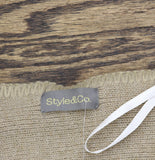 Style & Co. Womens Solid Scarf Wrap with Pockets Ruana SC9742501 Oat Brown