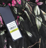 RACHEL by Rachel Roy Mae Printed Tiered Maxi Dress Cascade Garden Black 14